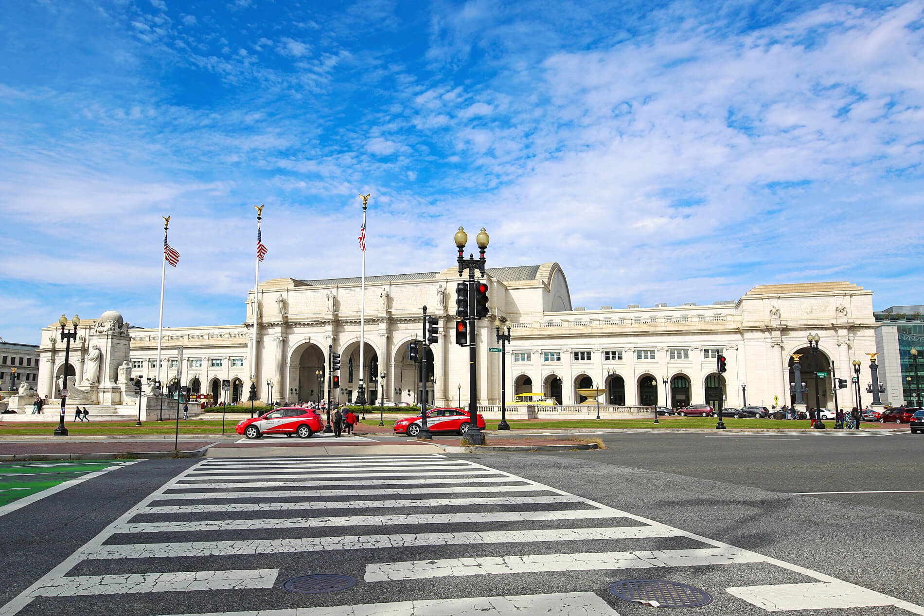 Exterior of Union Station in Washington DC